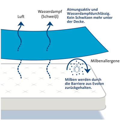 Anti-Milben Matratzenbezug aus Evolon® – Der komfortable Schutz für Allergiker:innen